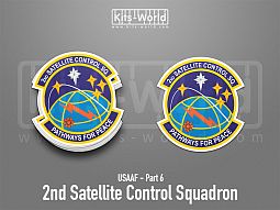 Kitsworld SAV Sticker - USAAF - 2nd Satellite Control Squadron 
